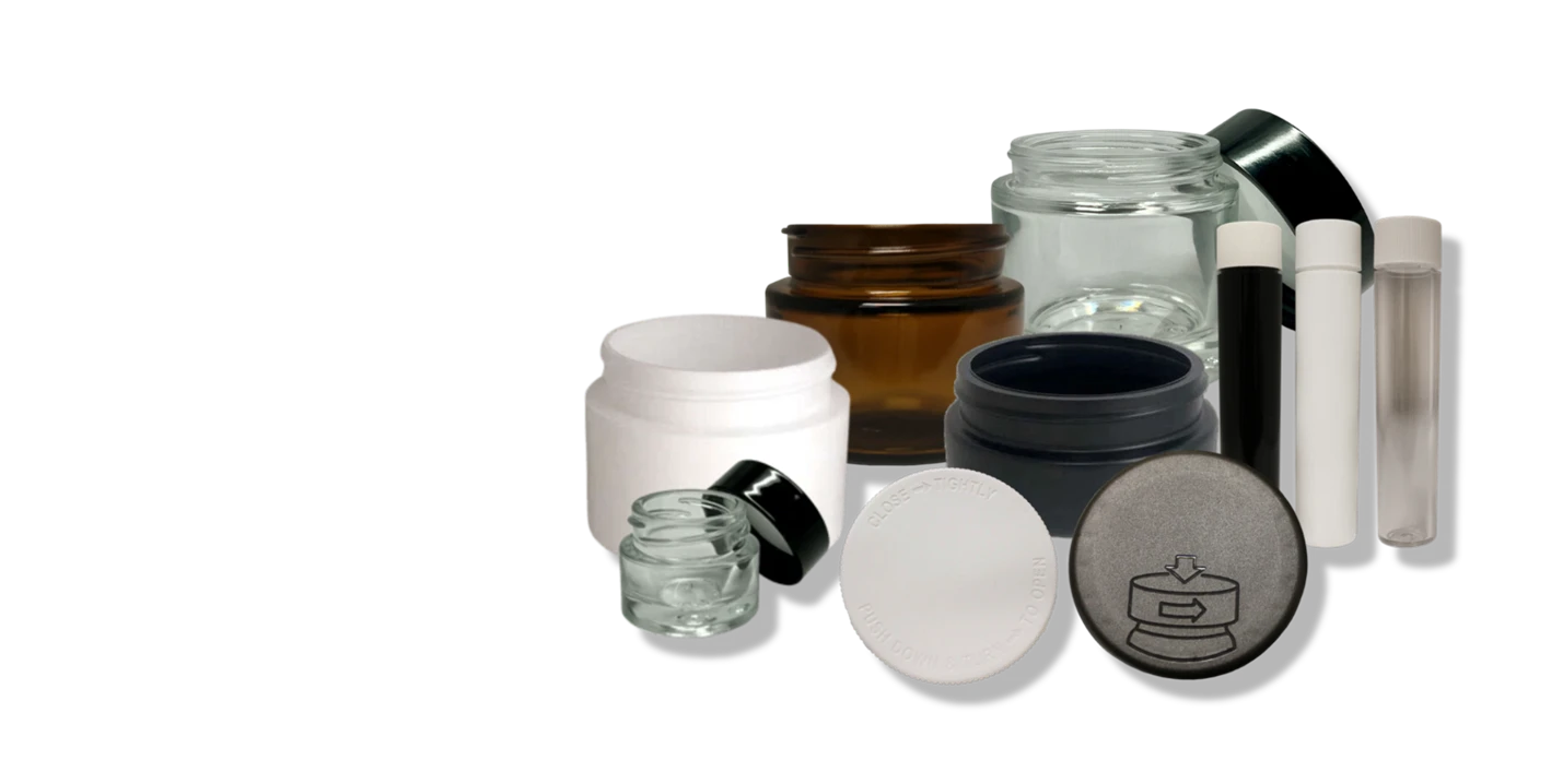 Cannabis Packaging, Glass, Plastic, Child Resistant