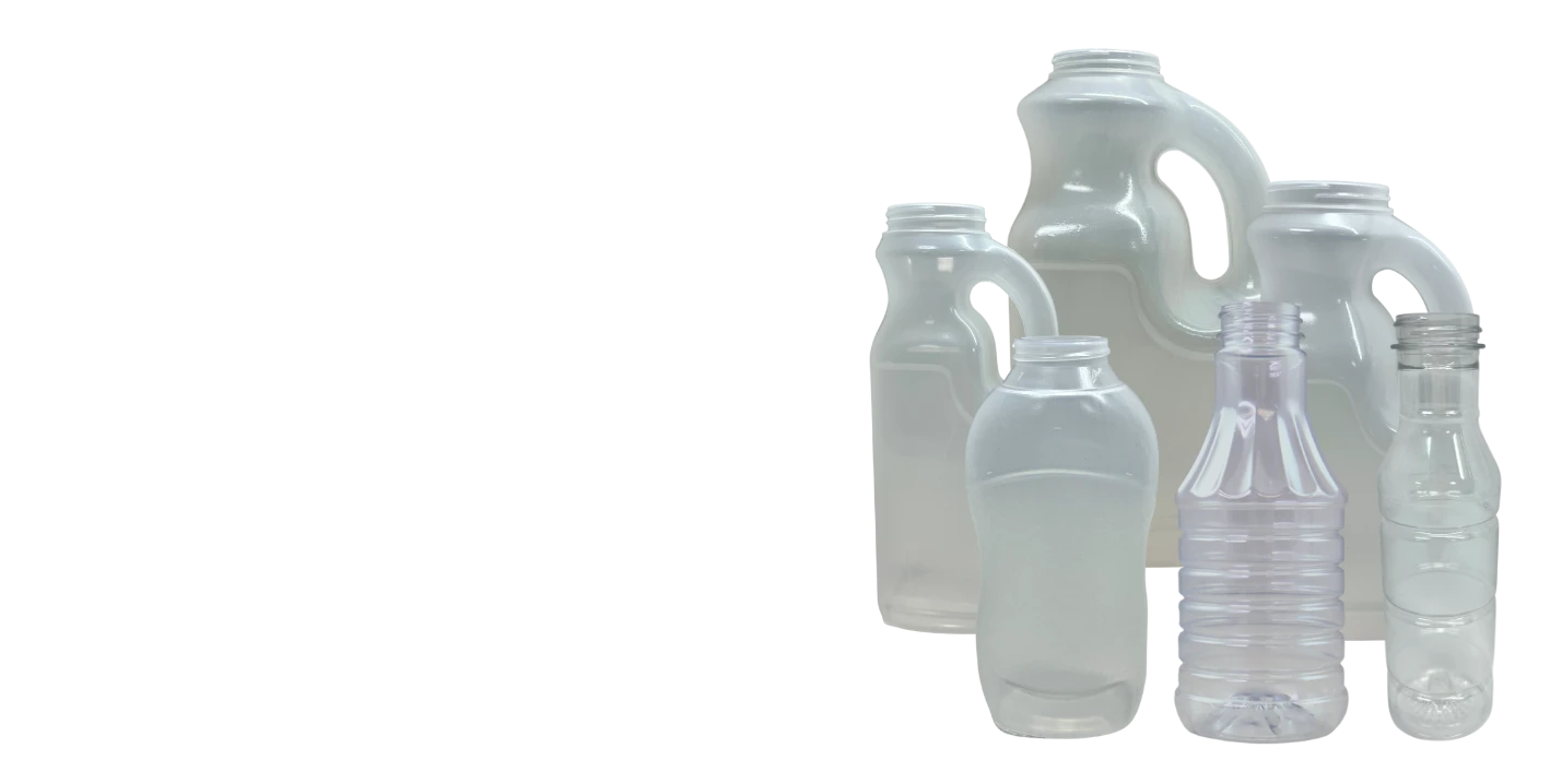 Group of Hot Fill Plastic Containers